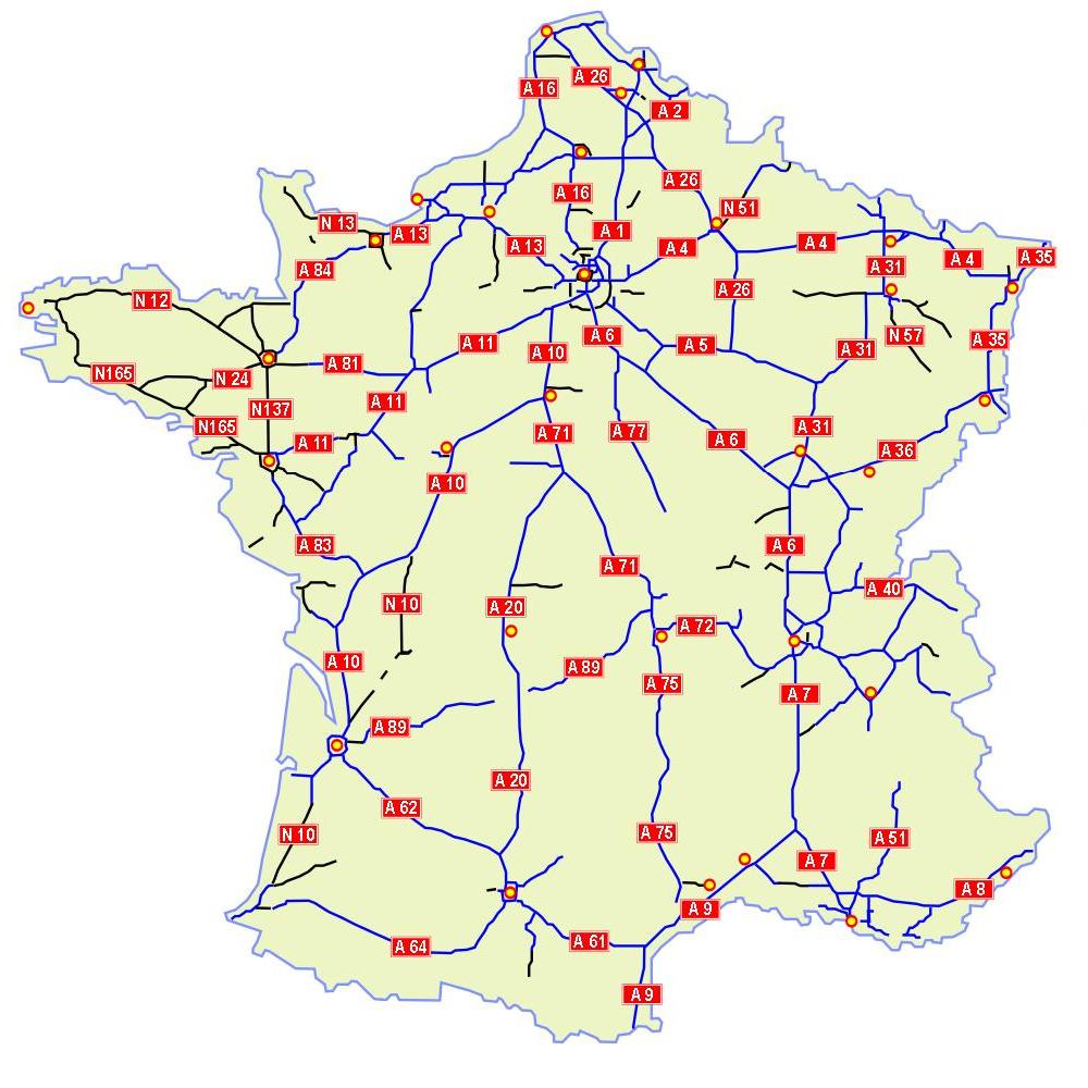 Francia Mapa Geografico