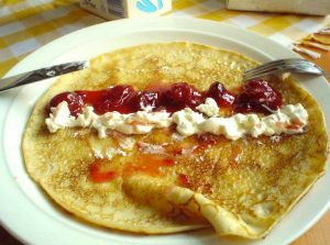 El crepé es tradicional en el día de celebración de la Candelaria