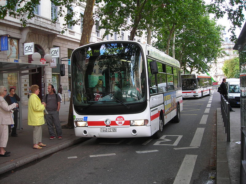Autobuses en Lyon - Viajar a Francia