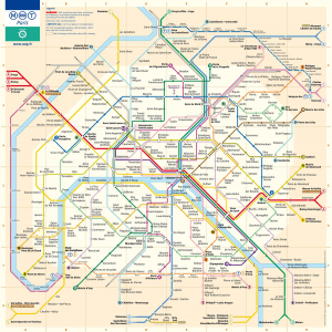 Mapa completo del Transporte en París (1800 x 1805 px)