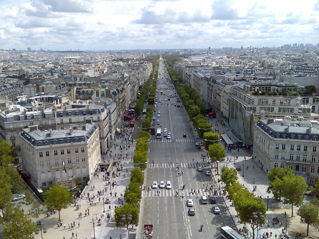 Avenida de los Campos Elíseos Viajar a Francia